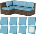 8Pcs Outdoor Cushion Covers, Stretch Patio Furniture Couch Chair Slipcovers | by VORSHAPE