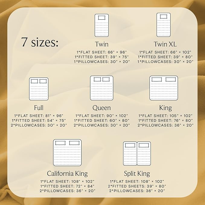 LuxClub 4 PC King Sheet Set, Deep Pockets Wrinkle Free Cooling Bed Sheets Hotel Bedding for Women, Men, Kids & Teens, Includes 1 Fitted Sheet, 1 Flat Sheet and 2 Pillowcases -Medallion Gold