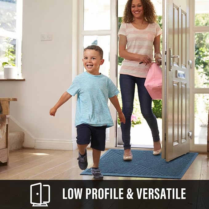 Sturdy Front Door Mat, Absorbent Muddy Dirt Resist Welcome Door Mats Outdoor - Image 5