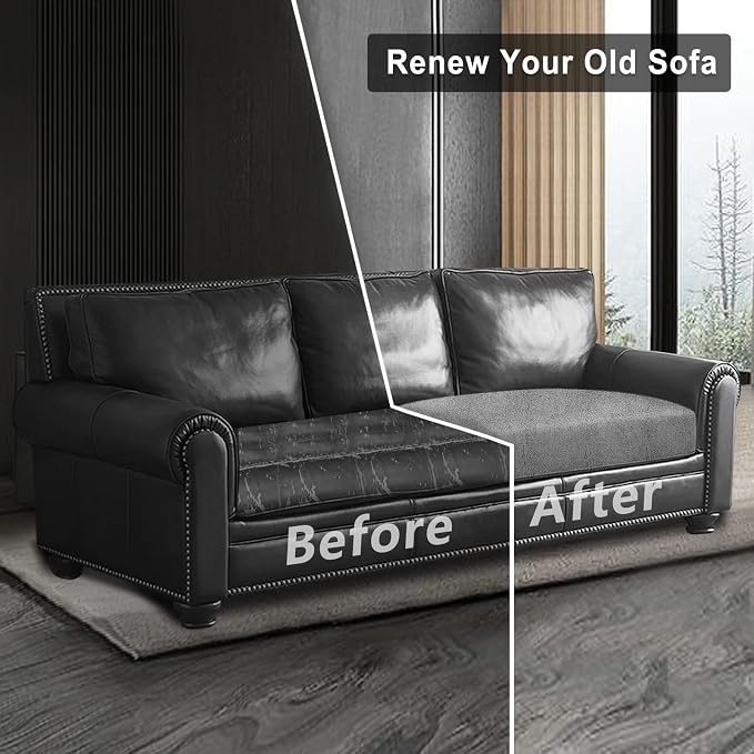 ANARACHON Leather Look Couch Cushion Covers Sofa Seat Slipcovers Sets Couches - Image 7