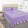 Mejoroom California King Size Sheet Set - Soft Microfiber Bed Sheets,Deep Pocket Fitted Sheet, Breathable, Wrinkle & Fade Resistant - 4 Piece (California King, Violet)