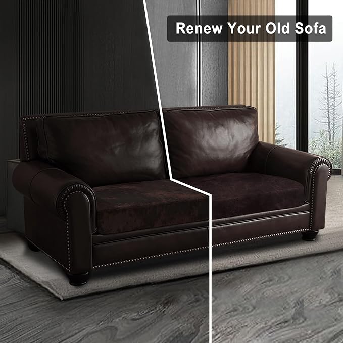ANARACHON Leather Look Couch Cushion Covers Sofa Seat Slipcovers Sets Couches - Image 7