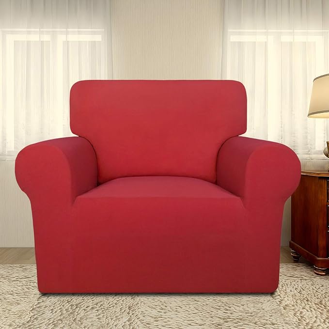 PureFit Super Stretch Chair Covers Fleece Couch Covers - Image 2