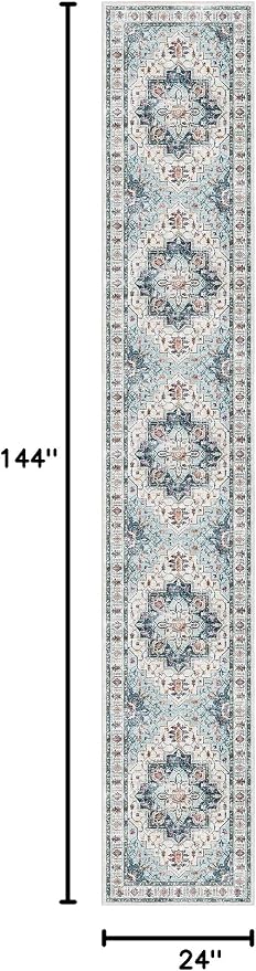 Madane Washable Runner Rugs 2x12 Long - Image 2