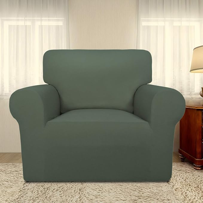 PureFit Stretch Chair Covers Fleece Couch Covers - Image 2