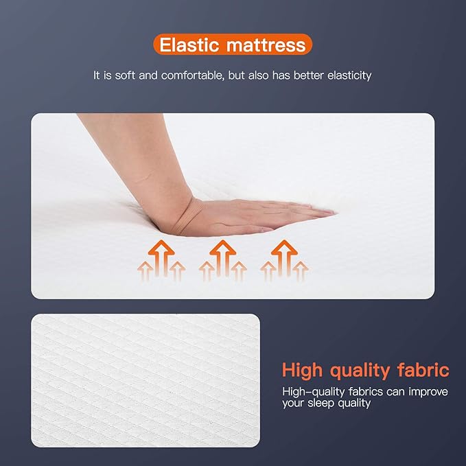 Memory Foam Mattress in a Box for Cool Sleep & Pressure Relief Medium Firm Mattresses CertiPUR-US Certified Pressure Relieving (8 in, King)