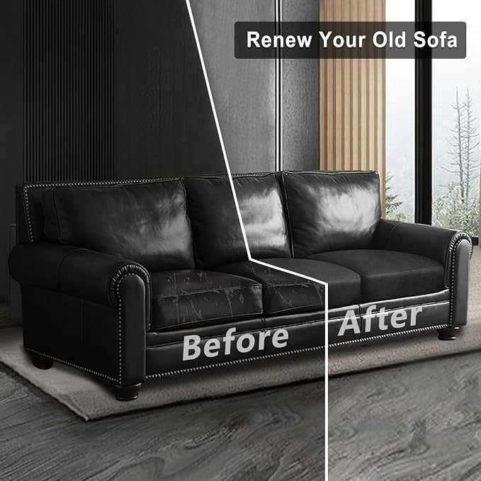 ANARACHON Leather Look Couch Cushion Covers Sofa Seat Slipcovers Sets Couches - Image 7