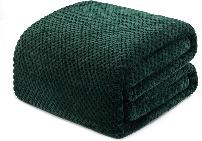Exclusivo Mezcla Soft Waffle Fleece Bed Blanket Twin XL Size, Cozy Fluffy Design by ExclusivoMezcla