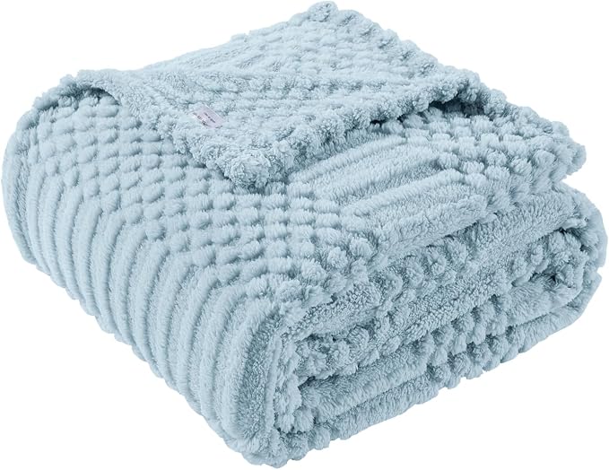 Blue Throw Blanket by LUSSENAHOME