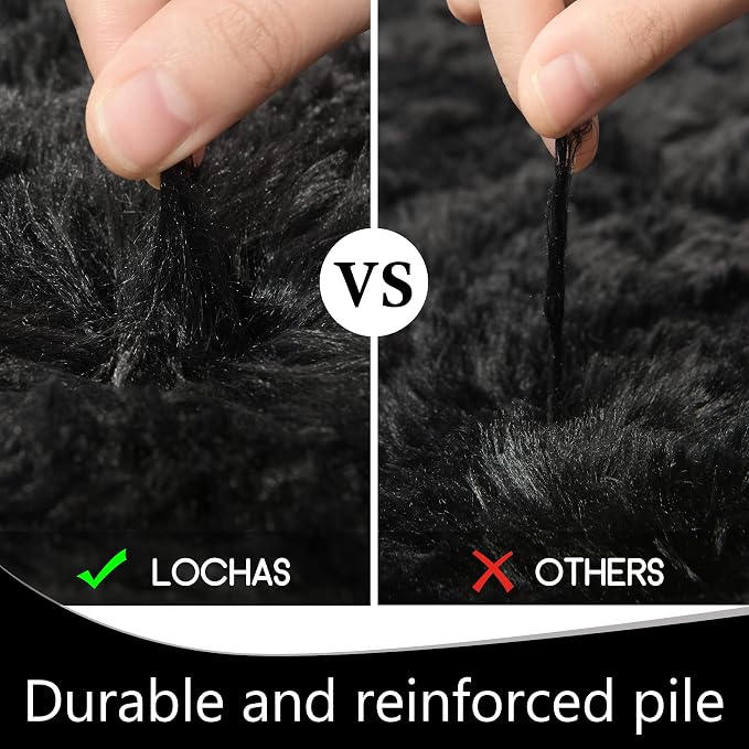 LOCHAS 2x6 Runner Rugs for Hallway, Fluffy Area Rugs for Bedroom - Image 6