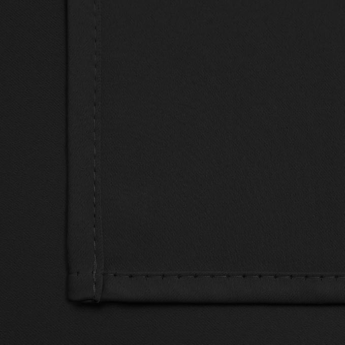 Yakamok Room Darkening Curtains 52x54 inch Length Black-Living Room | 2 panels - Image 5