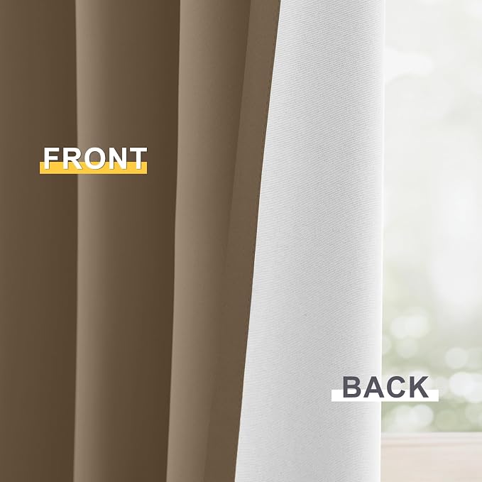 Yakamok Khaki Blackout Curtains 84 Inches Long - Image 5