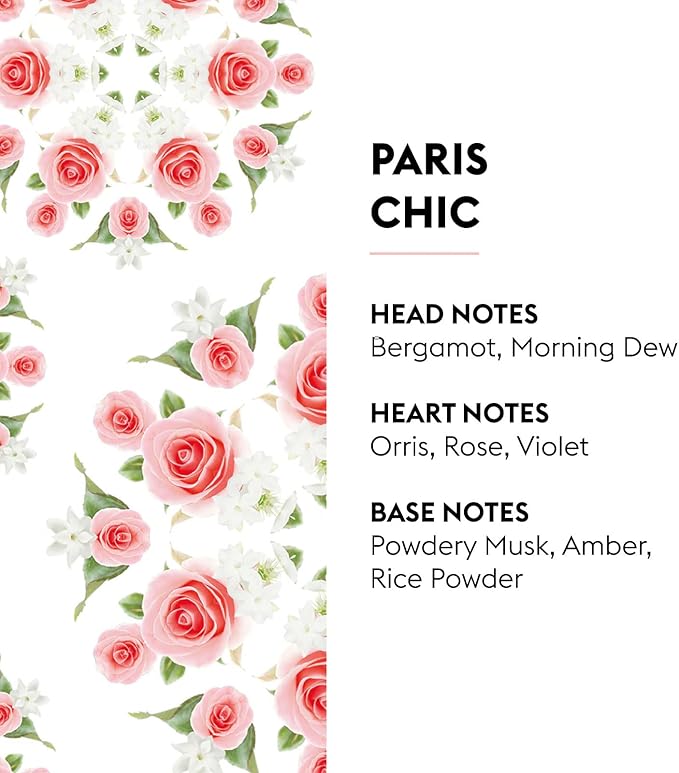 MAISON BERGER - Paris Chic - Lampe Berger Fragrance Refill Oil for Home Diffusers - Luxury Air Freshener with Bergamot, Rose & Powder Musk Notes - 16.9 Fl Oz (500ml)