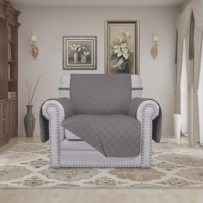 Easy-Going Reversible Couch Cover, Small Chair, Water Resistant Furniture Mat - Image 2