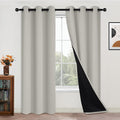 Yakamok Cream Beige 100% Blackout Curtains 84 Inches Long 42" Wide 2 Panels | by Yakamok