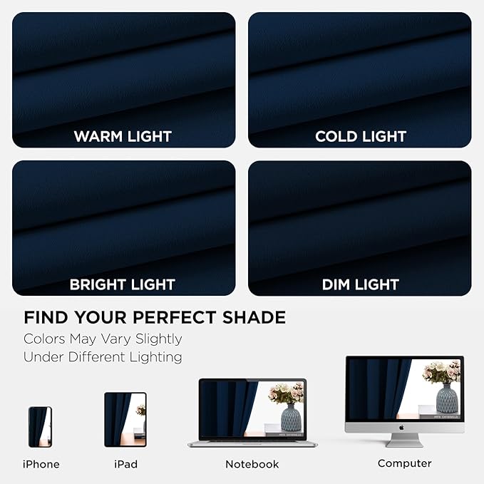 Joydeco Blackout Curtains 120 Inch Length 2 Panels Set, Thermal Insulated Long - Image 6