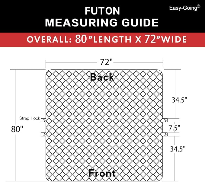 Easy-Going Reversible Couch Cover, Large Futon Sofa, Water Resistant Furniture - Image 7