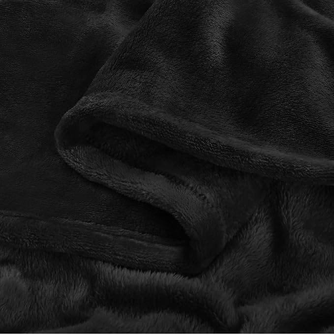 BEDELITE Fleece Blanket Soft Plush Full Bed Blanket Black 84"x90" | Ultra Soft - Image 7