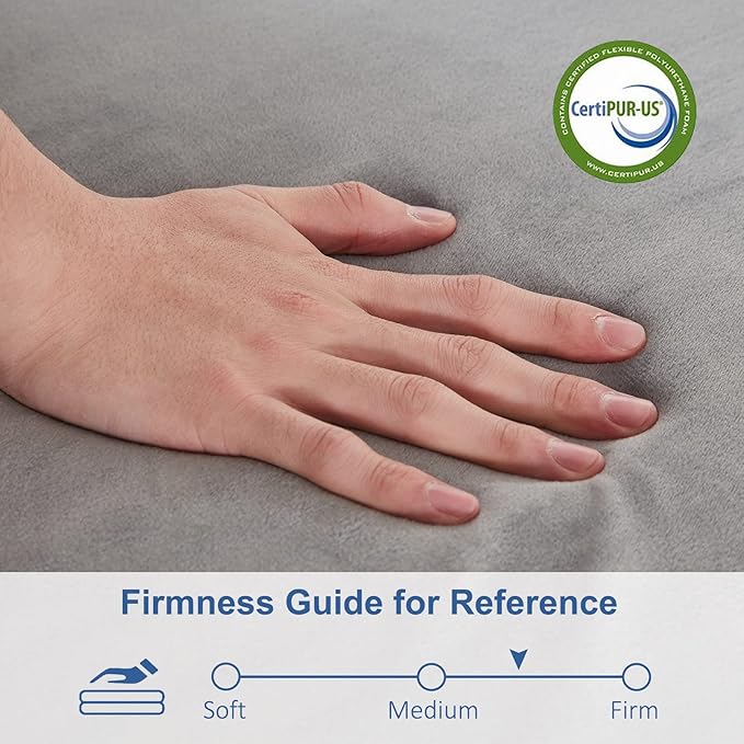 SINWEEK 4" Single Memory Foam Folding Mattress with Storage Bag - Foldable Trifold Floor Bed Topper, CertiPUR-US Certified Guest Sleeping Pad, Machine Washable Cover