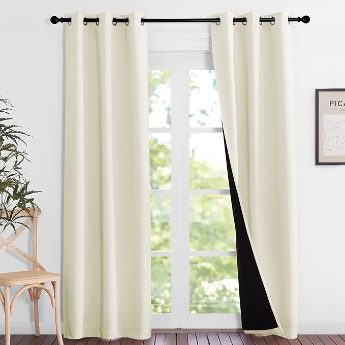NICETOWN Living Room Completely Shaded Draperies, Privacy Protection & Noise by NICETOWN