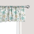 Ambesonne Turtles Window Valance Pack of 2, Illustration of Repeating Motifs of Animal Print in Assorted Tones, Rod Pocket Curtain Valances for Kitchen Bedroom, 42" X 12", Seafoam and Grey Yellow