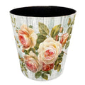 10L Wastebasket Retro Decorative Trash Can Waterproof PU Leather Wastebasket Without Lid for Kitchen, Office, Living Room, Bedroom