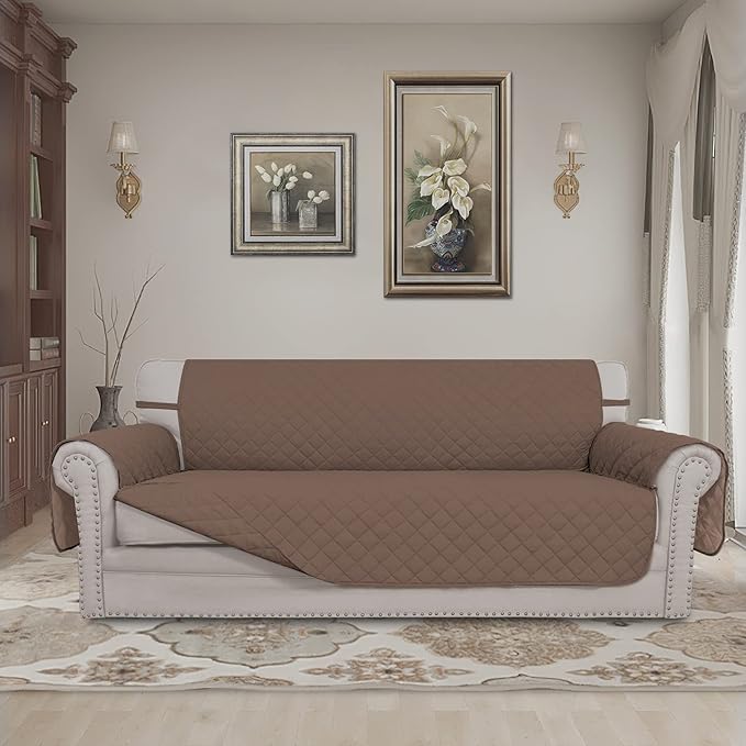 Easy-Going Reversible Couch Cover, 3 Cushion Sofa, Water Resistant Furniture Mat - Image 2