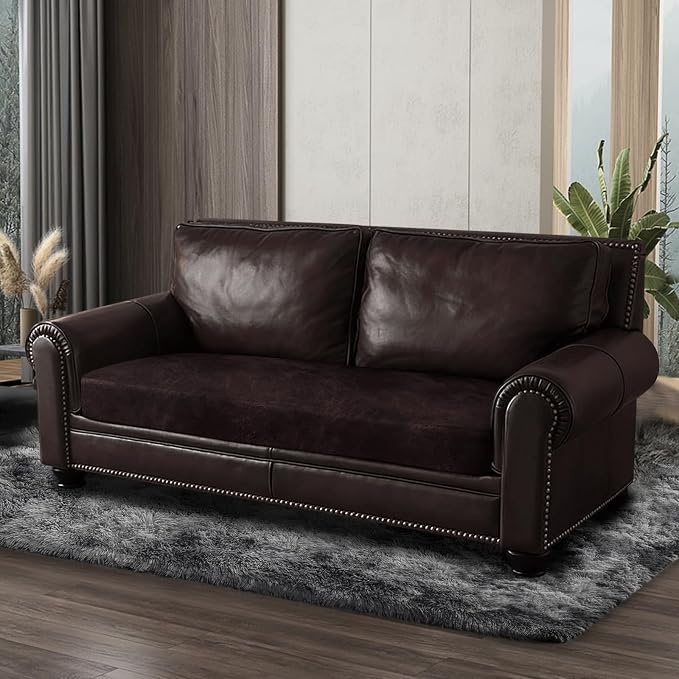 ANARACHON Leather Look Couch Cushion Covers Sofa Seat Slipcovers Sets Couches - Image 8