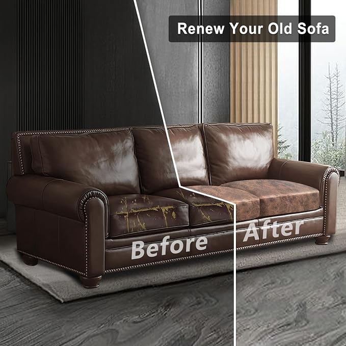 ANARACHON Leather Look Couch Cushion Covers Sofa Seat Slipcovers Sets Couches - Image 7