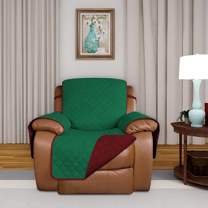 PureFit Reversible Recliner Chair Covers Couch Covers - Image 2