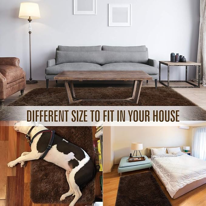 LOCHAS Area Rugs Fluffy Living Room Carpets - Image 8
