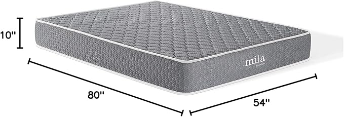 Modway Mila Firm 10" Fiberglass Free Memory Foam Queen Mattress