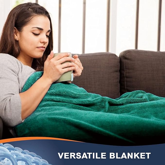 Walensee Fleece Blanket Plush Throw Fuzzy Lightweight (Queen Size 90x90 Emerald Green) Super Soft Microfiber Flannel Blankets for Couch, Bed, Sofa Ultra Luxurious Warm and Cozy for All Seasons