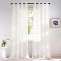 NICETOWN Sheer Curtains for Living Room 96 inches Long, Grommet Casual Style by NICETOWN