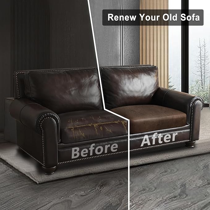 ANARACHON Leather Look Couch Cushion Covers Sofa Seat Slipcovers Sets Couches - Image 7