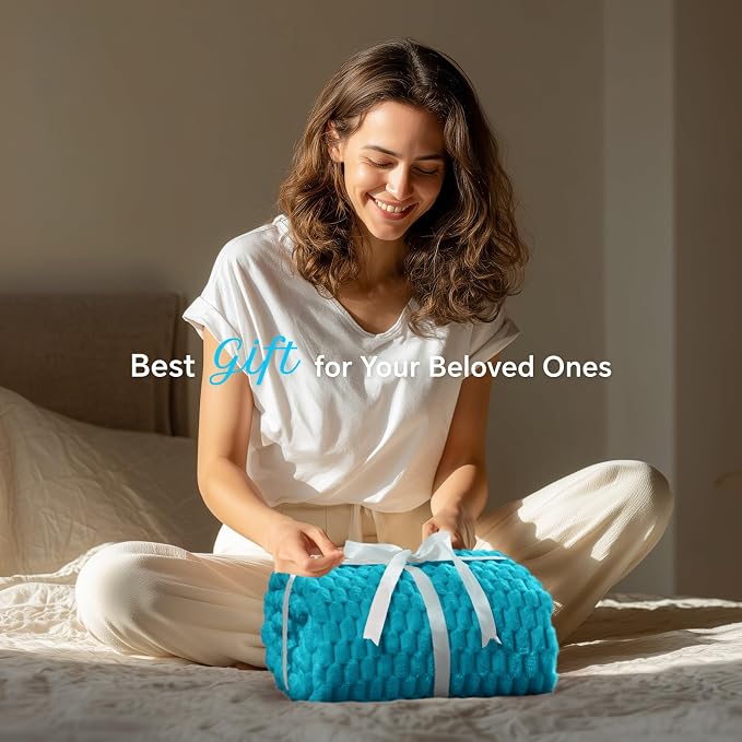 BEDELITE Jewel Blue Twin Blanket - Image 5