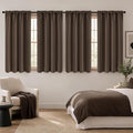 MIULEE Chocolate Brown Blackout Curtains 4 Panels 72 Inch Length Bedroom | by MIULEE