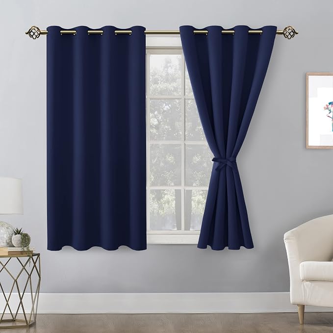 Blackout Curtains for Bedroom, 52 x 45 Inch, 2 Panels | Thermal Insulated & - Image 8