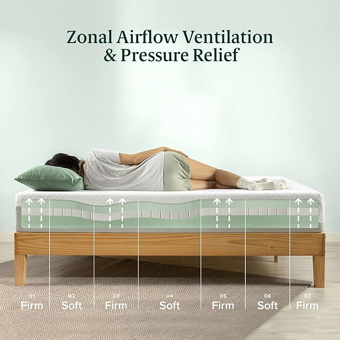 ZINUS 8 Inch Green Tea Luxe Memory Foam Mattress, King, Pressure Relieving, CertiPUR-US Certified, Mattress in A Box, All-New, Made in USA