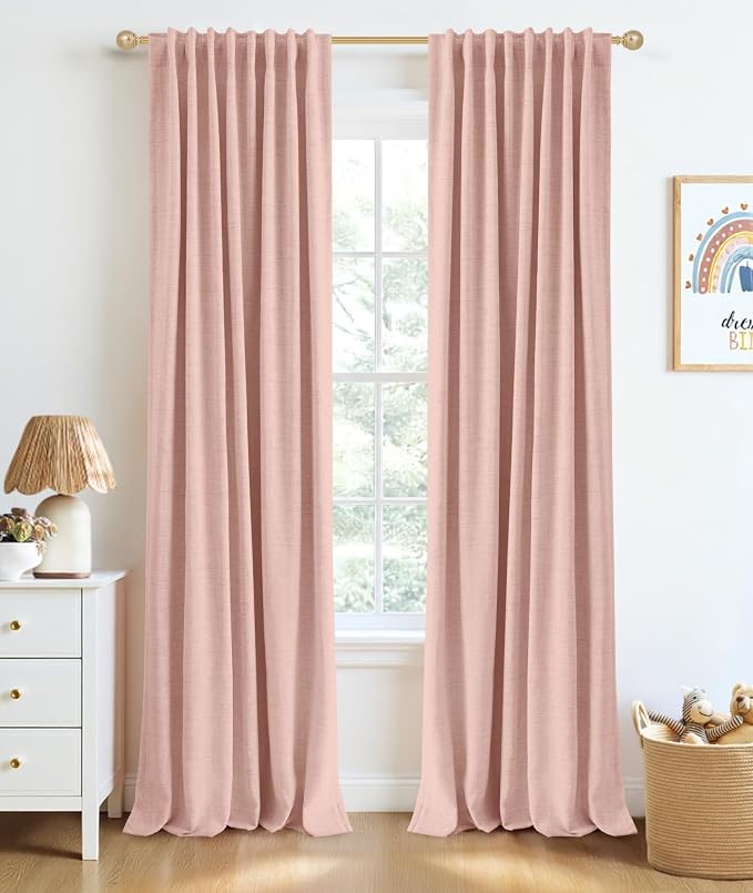 INOVADAY 100% Blackout Linen Curtains by INOVADAY