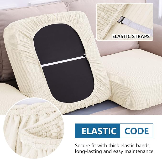 Waterproof Sectional Couch Covers, Non Slip Sofa Cushion Covers | L Shape - Image 4