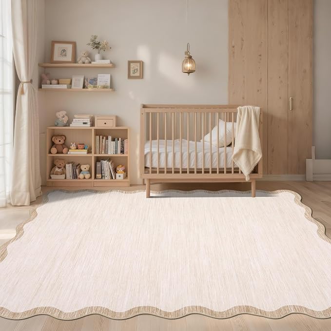 GarveeHome Scalloped Washable Rugs 5x7 Rug - Image 2