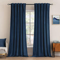 MIULEE Navy Blue Velvet Curtains 52x96 inches Luxury Blackout Curtains | by MIULEE