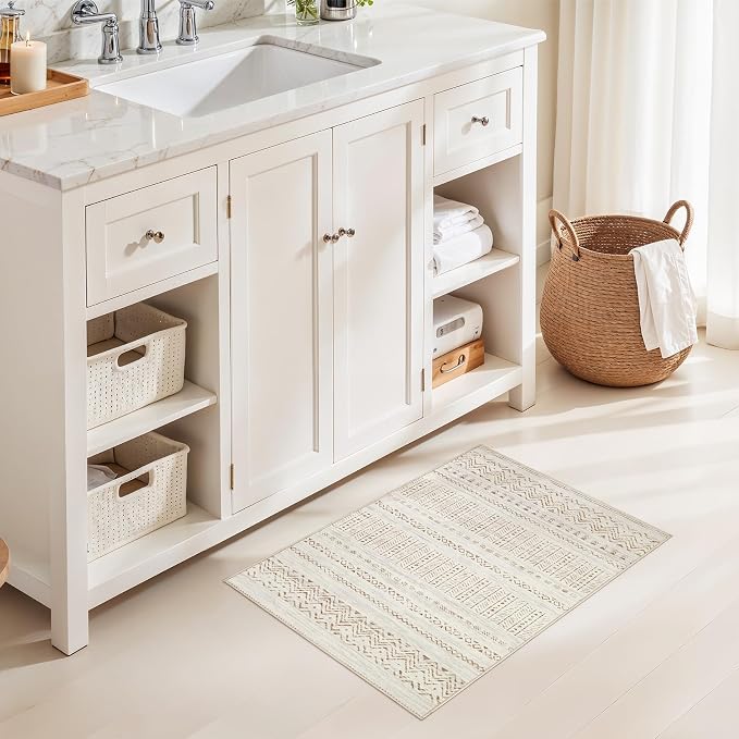 cotiled Washable 2x3 Entryway Rugs: Boho Moroccan Soft Small Rug | Solve Modern - Image 5
