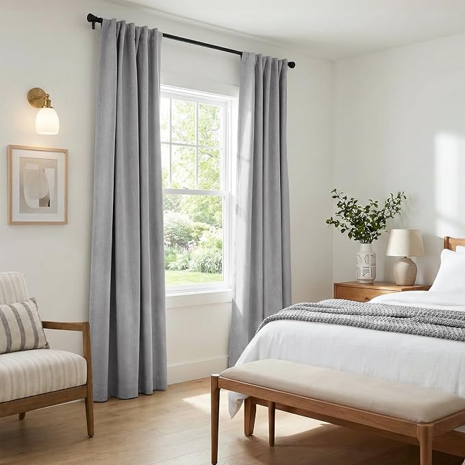 INOVADAY 100% Blackout Linen Curtains - Image 6