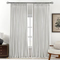 Pinch Pleated Linen Curtains 100% Blackout 108 Inches Long by AUSSPVOCT