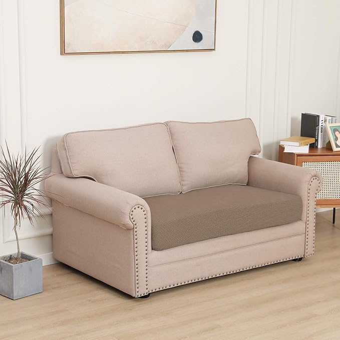 Easy-Going Stretch 1 Piece Loveseat Couch Cushion Cover - Image 2