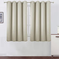 Light Beige Blackout Curtains/52 x 45 Inch Length Kids Curtains/Set of 2 Panels by Lemomo