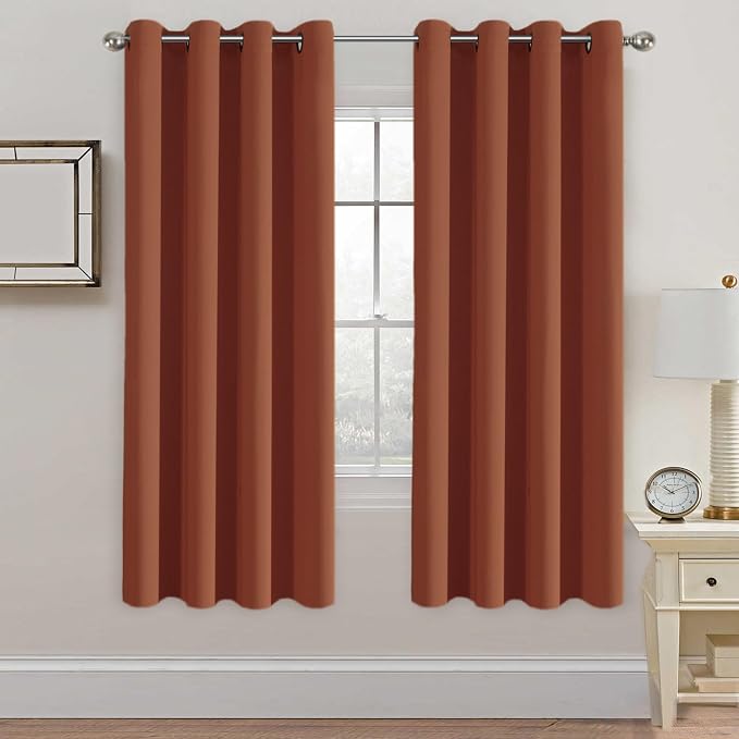 H.VERSAILTEX Solid Thermal Insulated Grommet Blackout Window Curtain Panels by HVERSAILTEX