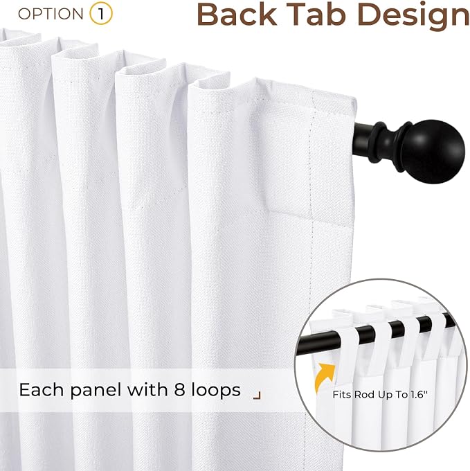 INOVADAY 100% Blackout Linen Curtains - Image 3
